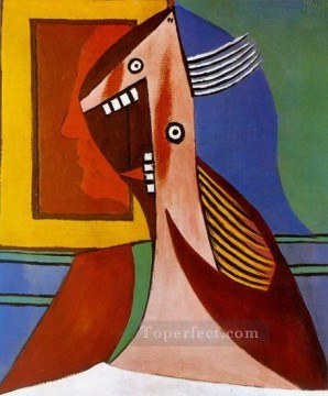 Busto de Mujer y autorretrato 1929 cubismo Pablo Picasso Pinturas al óleo